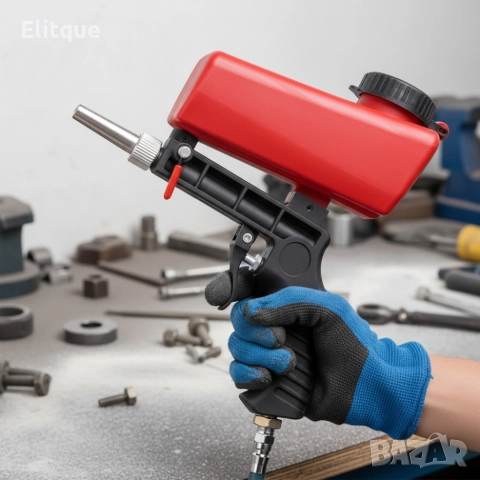 Многофункционален пистолет за пясъкоструене – Идеален за премахване на ръжда, боя и замърсявания, снимка 7 - Други инструменти - 52853471