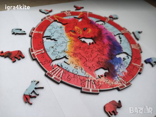 Пъзели от дърво в 9 модела часовник с животни / лазерна изработка., снимка 6 - Пана - 37002637