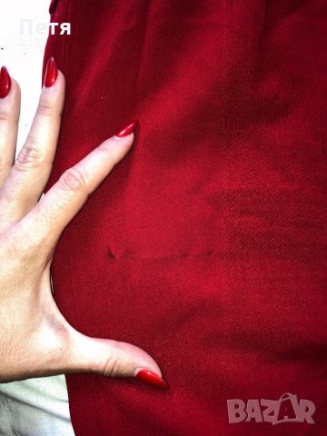 Calvin Klein Дамска червена рокля, снимка 3 - Рокли - 28800659