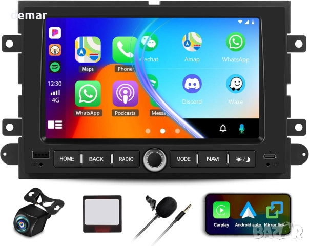 CAMECHO 1G+32G Android 13 автомобилна стерео система за Ford F150/F250