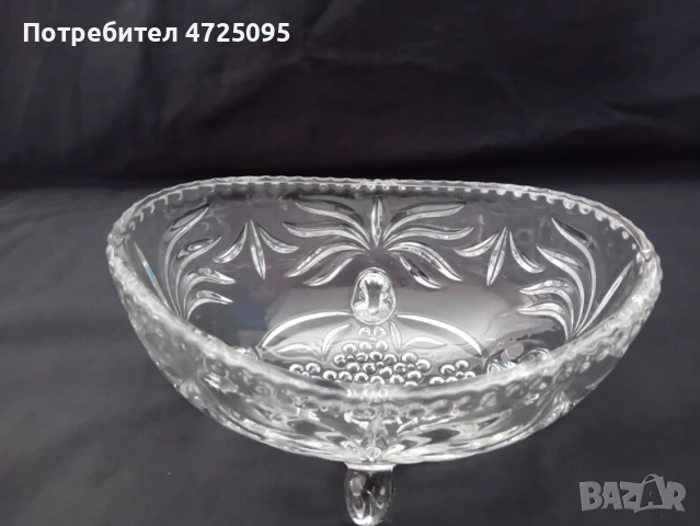 Кристална купа, снимка 5 - Декорация за дома - 53304407