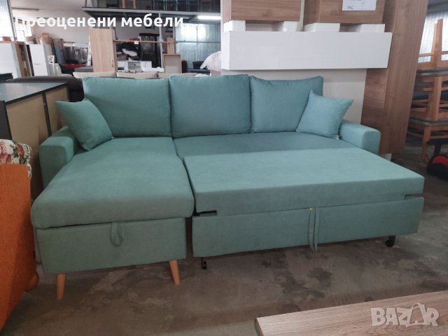 Холов ъгъл разтегателен с ракла., снимка 6 - Дивани и мека мебел - 43777834