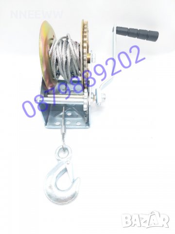 Ръчна лебедка 1600LBS. Ръчна лебедка със стоманено въже., снимка 6 - Аксесоари и консумативи - 24557951