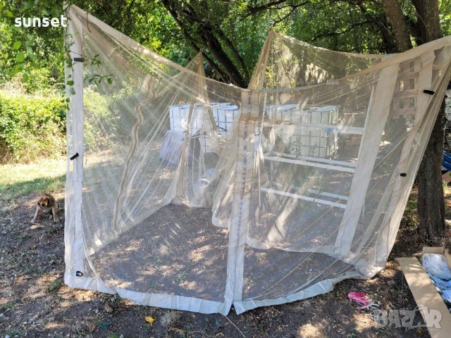 комарник за шатра, 4 ципа + шатра- 274 см/220 см, снимка 2 - Палатки - 51308781