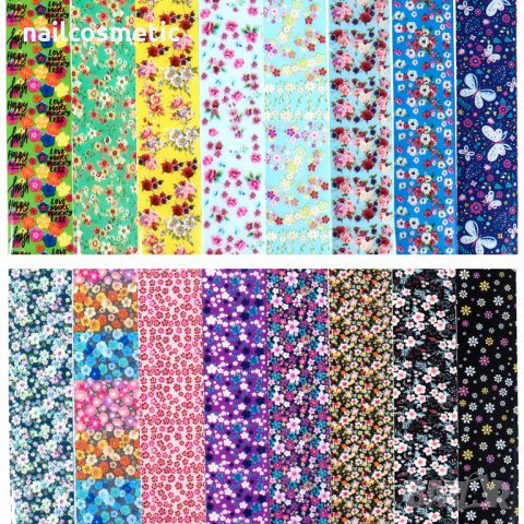 16 цвята комплекти фолио за маникюр, снимка 11 - Продукти за маникюр - 28448577