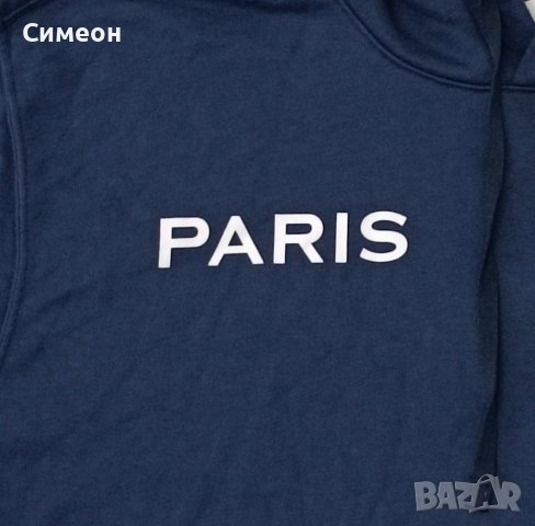 Nike PSG Paris Saint-Germain Hoodie оригинално горнище 2XL Найк памук, снимка 4 - Спортни дрехи, екипи - 43280620