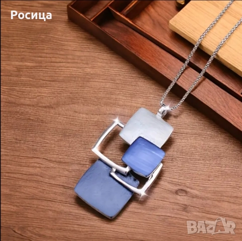 Дамско колие сребристо , снимка 5 - Колиета, медальони, синджири - 51809899