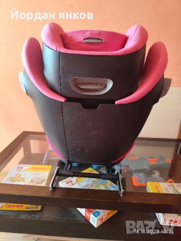 детско столче за кола Cybex Solution S i-Fix Gold - i-Size (100-150 см, снимка 4 - Столчета за кола и колело - 52420321