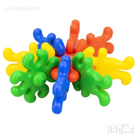 Конструктор 500г елементи с различни цветове в PVC плик. 