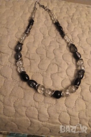 Огърлица мурано със сребърни елементи    НАМАЛЕНИЕ , снимка 9 - Колиета, медальони, синджири - 34615248