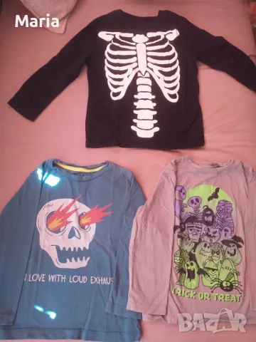 Лот от 3 хелоуински тениски 98-104