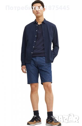 TOM TAILOR / ТОМ ТЕЙЛЪР Къси дънкови панталони за тийнеджъри/момчета/младежи - размер 31 - нови, снимка 7 - Къси панталони - 39461857