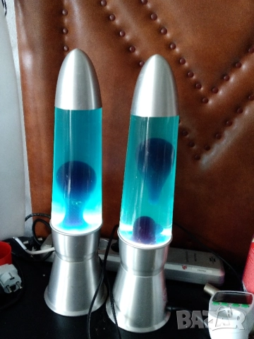 Лава-лампа, синя, снимка 2 - Други - 52442414