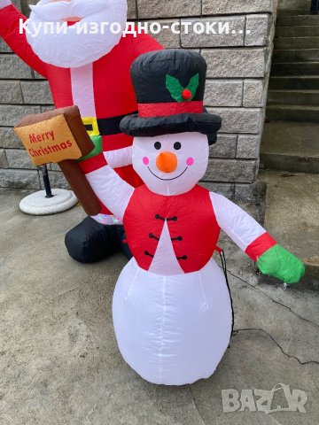 Надуваем светещ снежен човек - 1.20 см височина