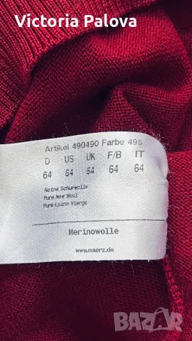 Блуза/пуловер MÄRZ меринос, голям размер , снимка 8 - Пуловери - 48279945