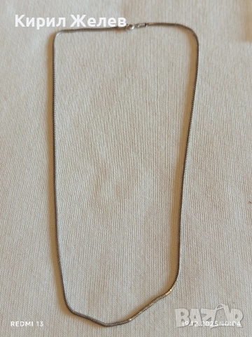 Сребърно родирано колие много красив стилен дизайн 41820, снимка 6 - Колиета, медальони, синджири - 52845146