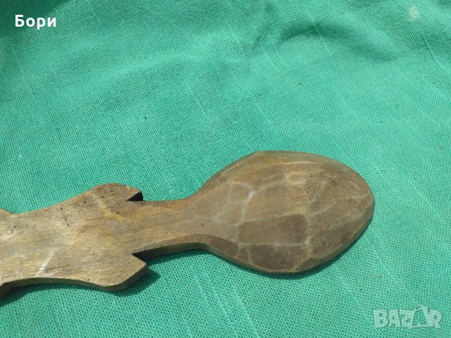 Дървена резбована лъжица , снимка 4 - Декорация за дома - 33075718
