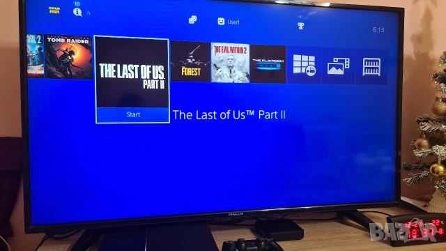 Playstation 4 (ps4) 500GB с HEN 9.00 и 9 игри и 2 джойстика, снимка 5 - PlayStation конзоли - 52545735