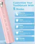 Звукова електрическа четка за зъби PHYLIAN,8 глави,акумулаторна,3 часа бързо зареждане за 120 дни, снимка 5