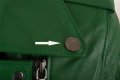 Дамско кожено яке в зелено марка Basics & More - M, снимка 7
