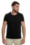 Нова мъжка изчистена тениска в черен цвят, снимка 5