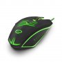 Оптична  USB  Геймърска мишка Scorpio Green Светеща, снимка 1 - Клавиатури и мишки - 34639947