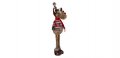 Коледен декоративен елен с жилетка, Automat, 80см , снимка 2