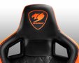 Геймърски стол COUGAR Armor S Ергономичен геймърски стол Черно - оранжев Дишащата PVC кожа, снимка 9