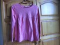 Розова блузка с дантелена платка, снимка 1 - Детски Блузи и туники - 36805651