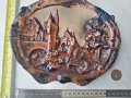 Стенен панел,глинено пано, изглед град,барелеф, снимка 7