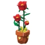 Конструктор Червени рози в саксия-344 части, снимка 3