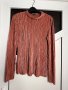 Блуза H&M, дълъг ръкав, размер S-M, оранжева/кафява/бордо, снимка 4