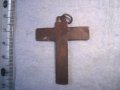 СТАРО МЕТАЛНО АРТ РАЗПЯТИЕ - КРЪСТЧЕ НАГРЪДНО 13198, снимка 5