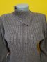 Мек еластичен пуловер тип поло р-р S/M, снимка 1 - Блузи с дълъг ръкав и пуловери - 35644646