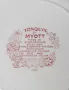 Комплект от 6 винтажни чинии  Myott Tonquin  бяло-червена  керамика, Англия, 1982 г., снимка 5