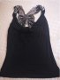Черен топ с пеперуда, Kenvelo, S размер, снимка 4