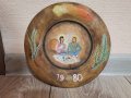 Стара дървена чиния, снимка 1 - Антикварни и старинни предмети - 43200145