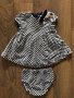 Стилна бебешка карирана рокля с гащички Mayoral Майорал 6 месеца, снимка 1