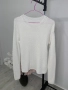 Бял пуловер универсален размер , снимка 3