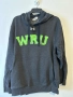 Мъжки суичър Under Armour Wales Rugby Union (WRU) – размер XXL, тъмносив с неоново зелен надпис, снимка 1