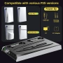 Нова мултифункционална RGB стойка за PS5 / Slim / Pro – Охлаждане и Зареждане, 9 RGB режима  , снимка 6