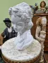 Уникат - Голям антикварен колекционерски порцеланов бюст фигура статуетка , снимка 8