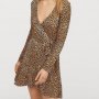Рокля в леопардов принт тип "прегърни ме", снимка 1