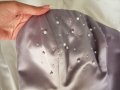 Лилав корсет - бюстие с перли и копчета на гърба р-р XXS, снимка 3