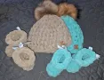 Бебешка шапка и ботушки handmade, снимка 1