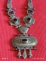 Колекционерско сребърно колие с ГРАНАТ,ОНИКС Японски стил ювелирна изработка 50804, снимка 12