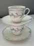 Два сета чашки с чинийки от английски костен порцелан, снимка 2