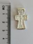 Нов сребърен двулицев кръст, снимка 1 - Колиета, медальони, синджири - 28530752