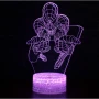 Холограмна 3D LED лампа Spider Man-дистанционно управление 16 цвята+други режими на управление , снимка 8