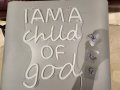 CoolGift Mart Неонова табела  'I Am a Child of God' / „Аз съм дете на Бог“/, снимка 8